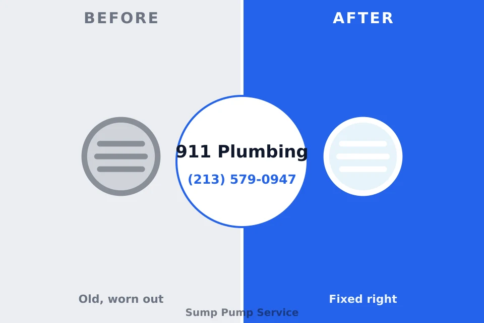 Before and after: plumbing repair Morris Plains, NJ